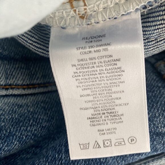Re/Done Button-Fly Skinny Jeans 26 - Picture 8 of 9